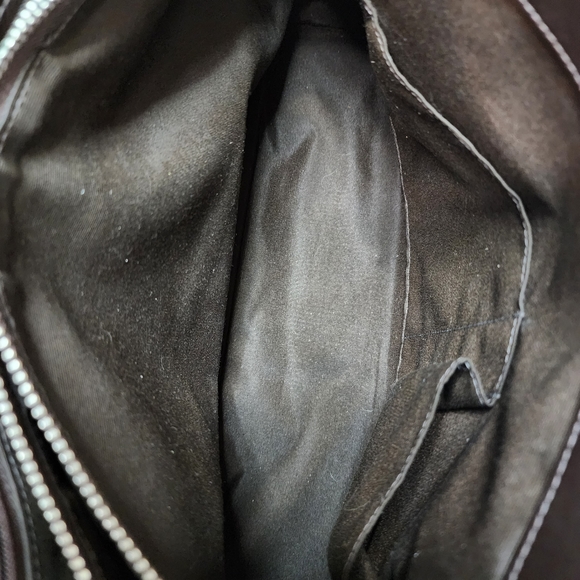 Coach Purse Hampton Signature Handbag Brown Canvas Leather - Picture 3 of 4